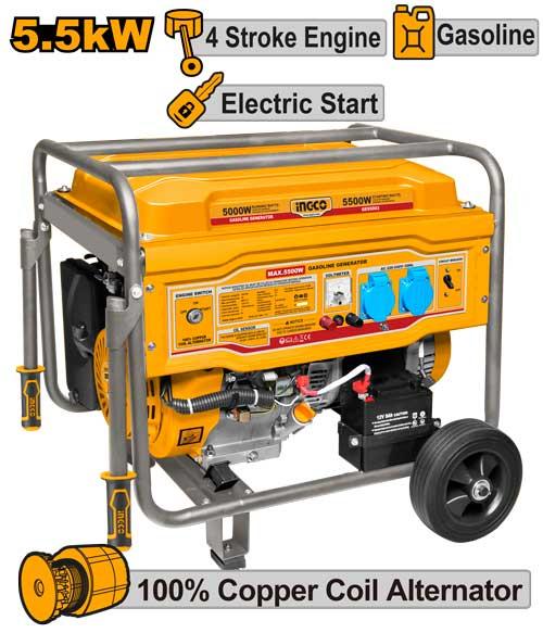 Ingco 5.0kW Gasoline Generator | GE55003 Ingco